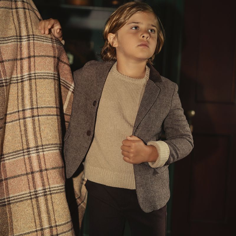 Suede Blazer - Brown