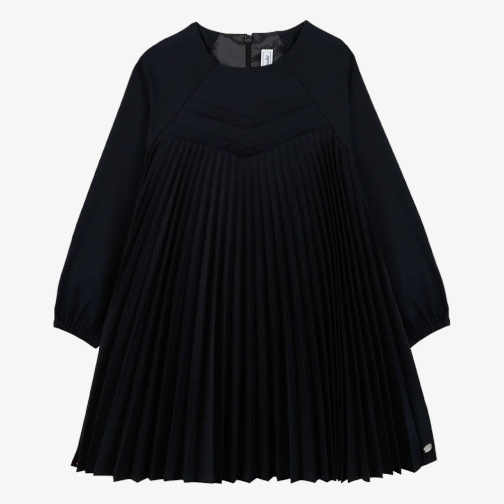 Pleated Dress - Marine