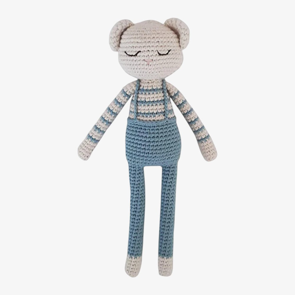 Teddy Doll - Cream-blue