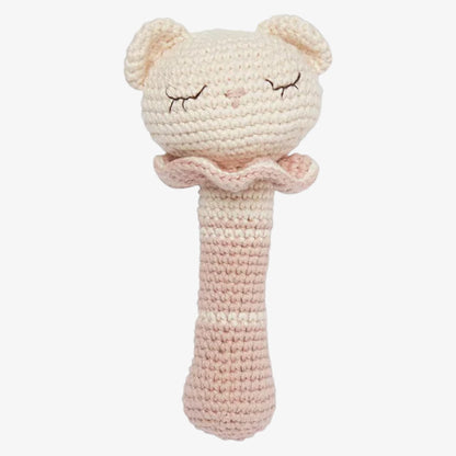 Tiffani Teddy Rattle - Cream-prim