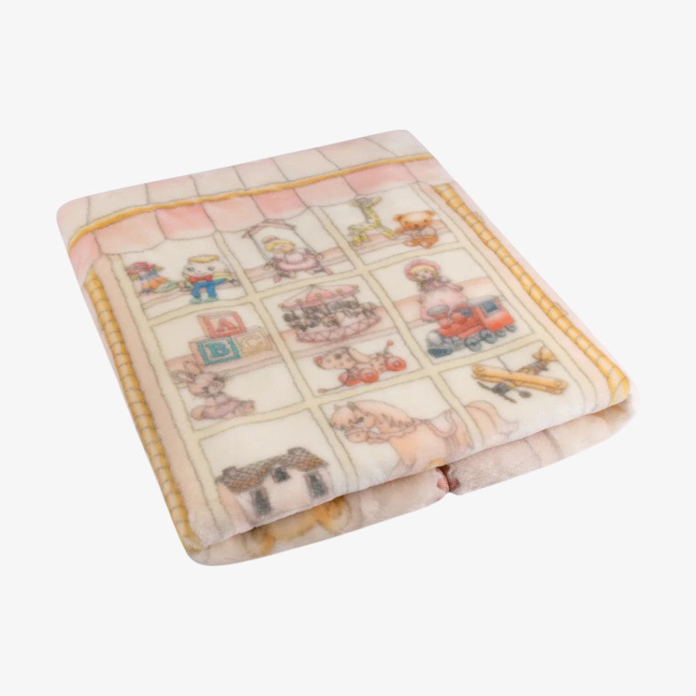 Toyshop Blanket - Sugary Pink
