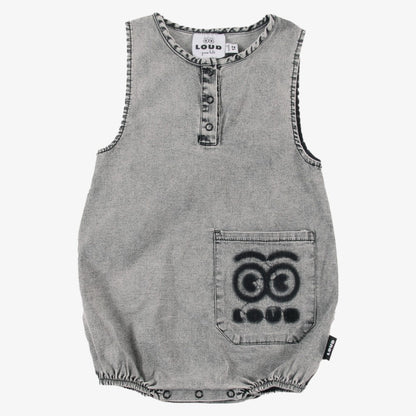 Memory Romper - Light Grey