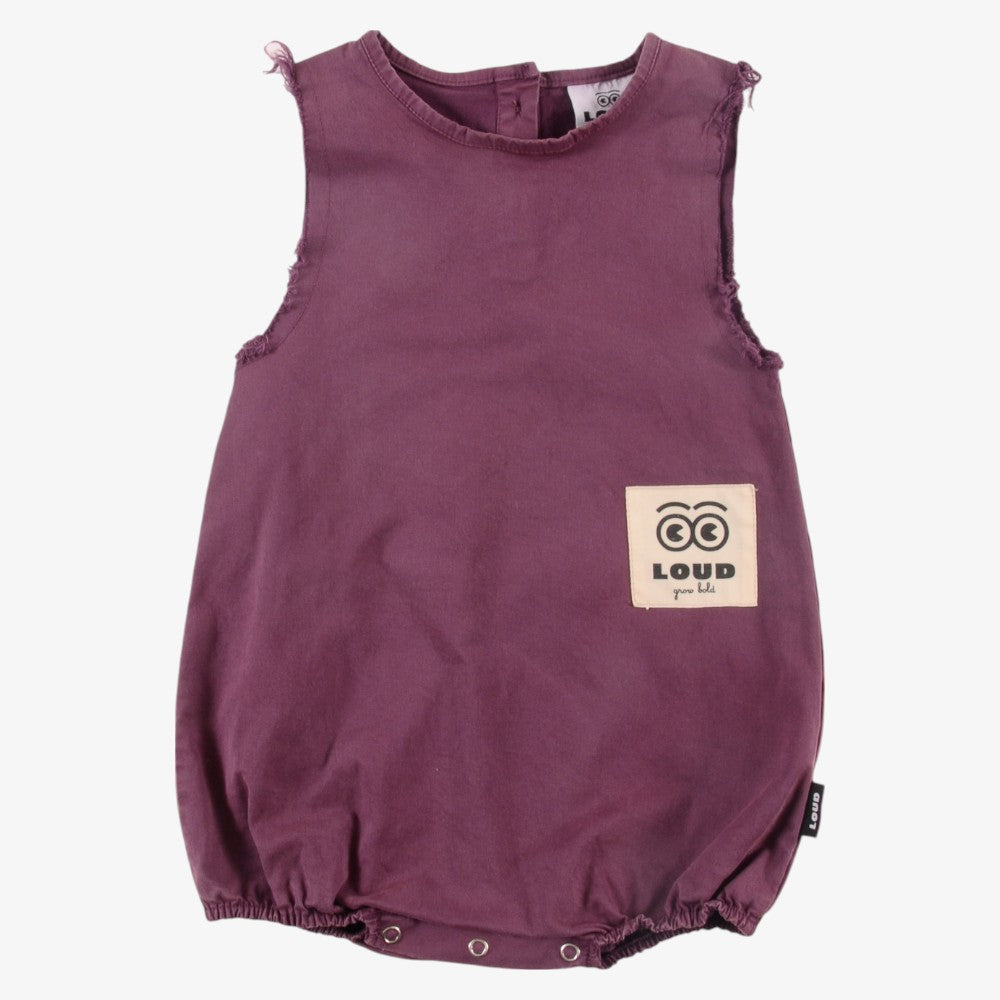 Tots Romper - Grape Wine