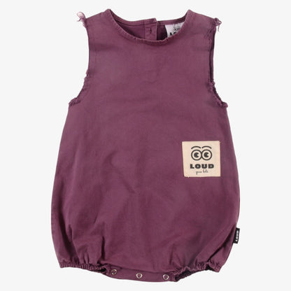 Tots Romper - Grape Wine