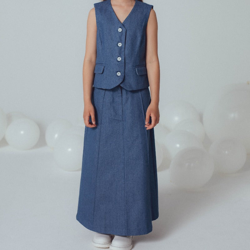 Alice Skirt - Denim Blue