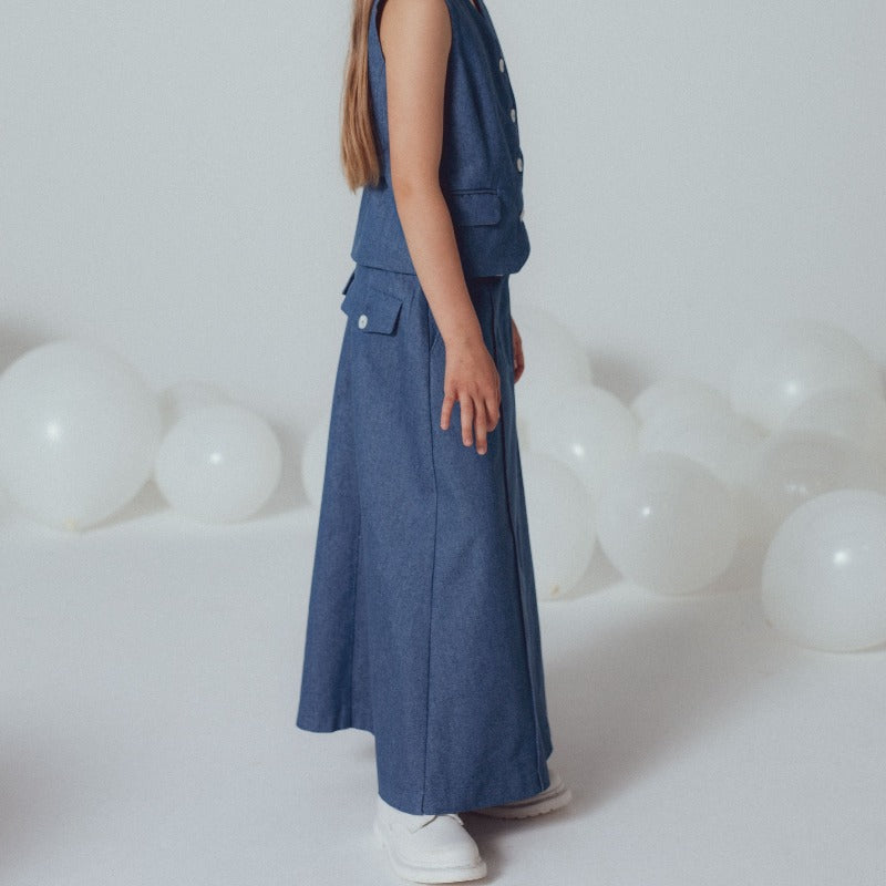 Alice Skirt - Denim Blue