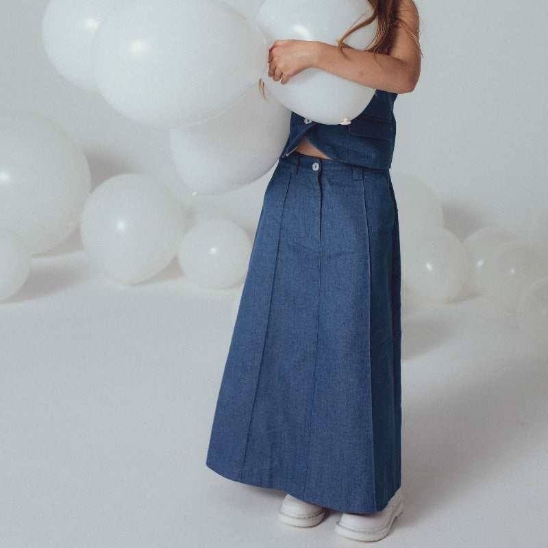 Alice Skirt - Denim Blue