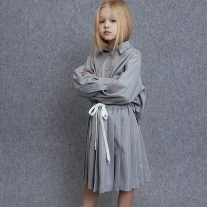 Ara Skirt - Grey Stripe
