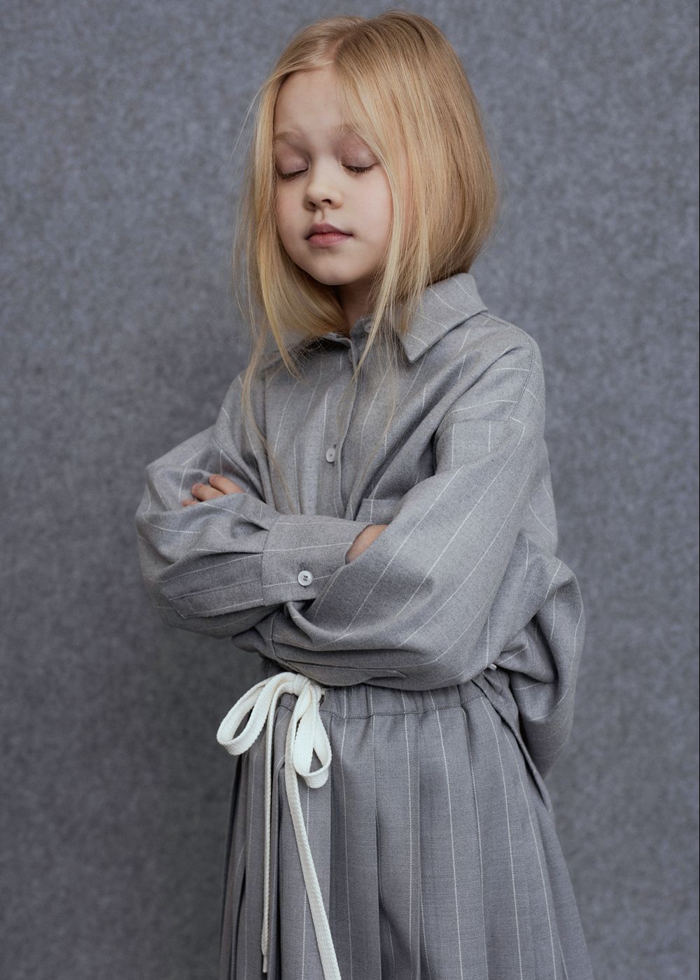 Ara Skirt - Grey Stripe