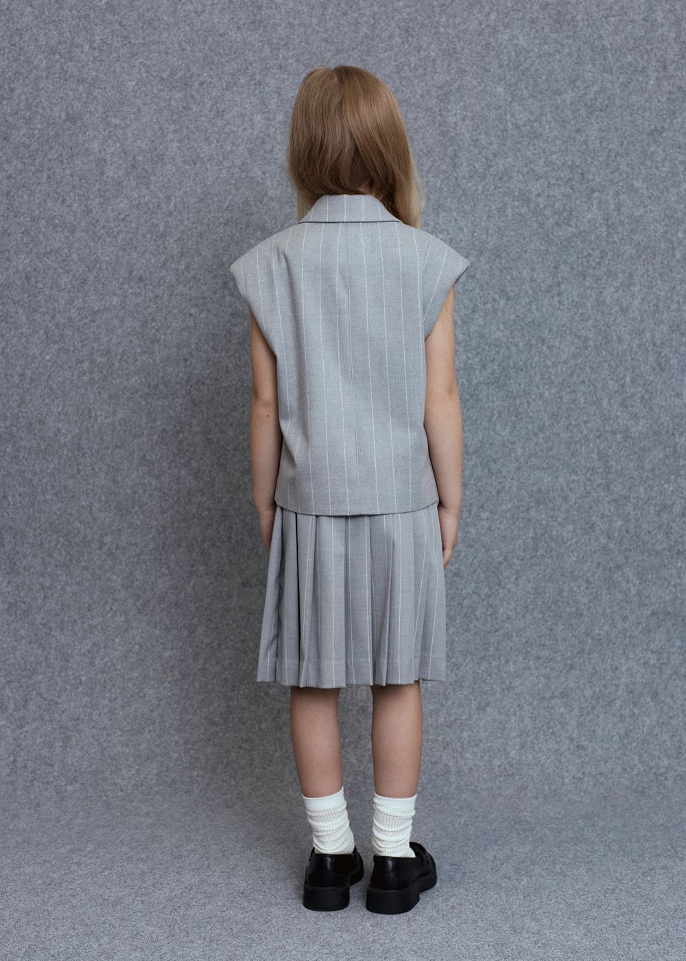Ara Skirt - Grey Stripe