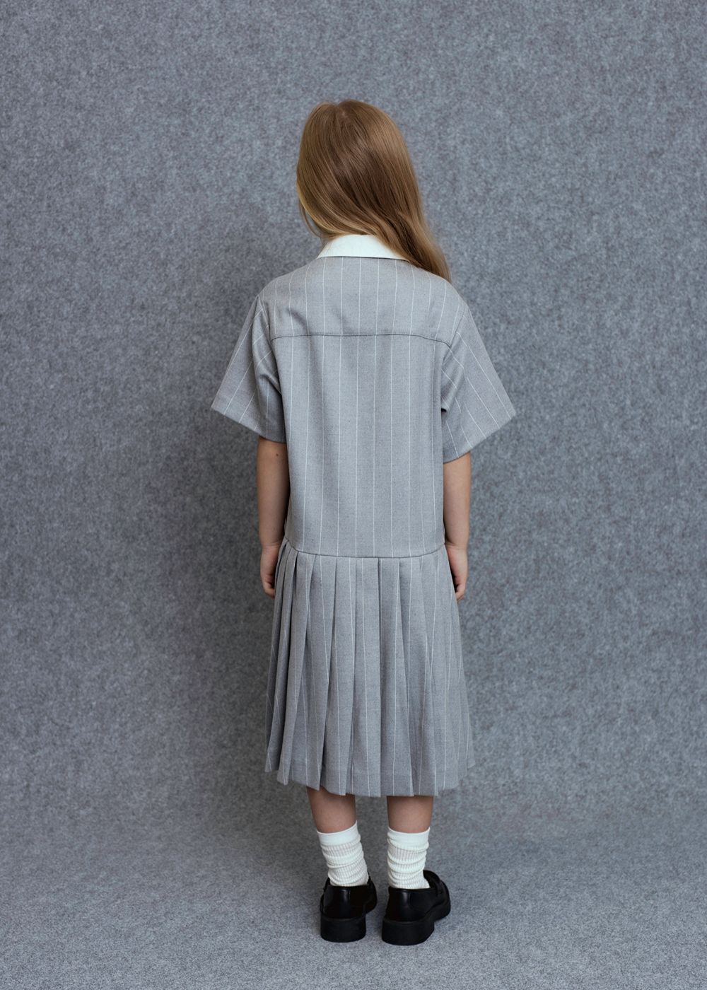 Vaga Dress - Grey Stripe