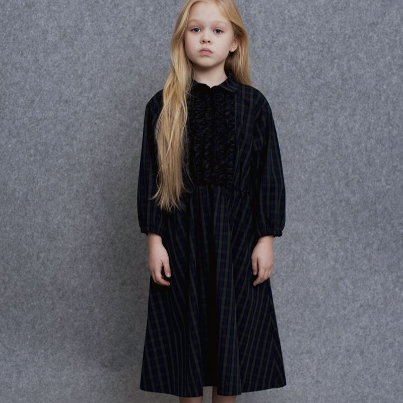 Weera Dress - Green Checks