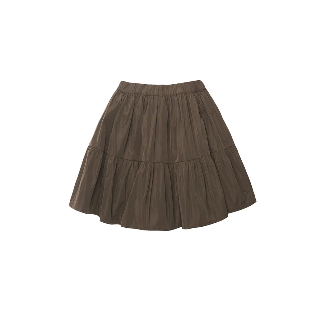 Tocoto Vintage Tafetta Skirt - Dark Grey