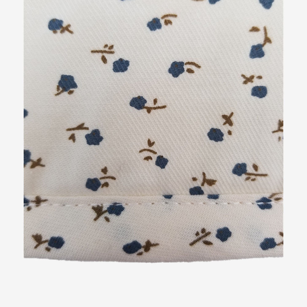 Blanket - Ivory/blue
