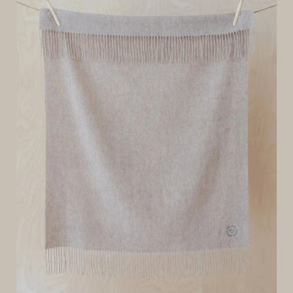 Lambswool Blanket - Oatmeal Melange