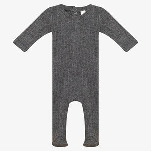 Bondoux Shimmery Footie - Gray