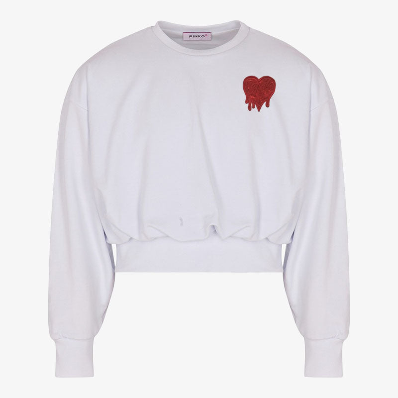 Pinko Fleece Sweatshirt - White