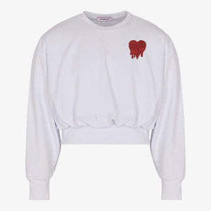 Fleece Sweatshirt - White