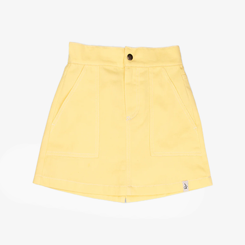 Cassie Twill Skirt - Banana