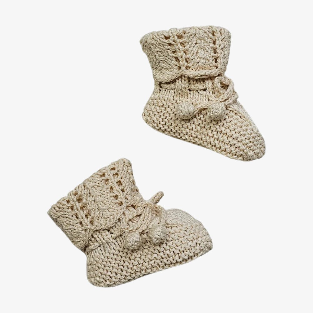 Heirloom Booties - Linen
