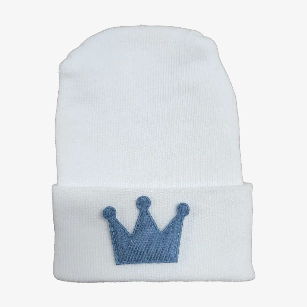 Linen Hospital Hat - Denim Crown