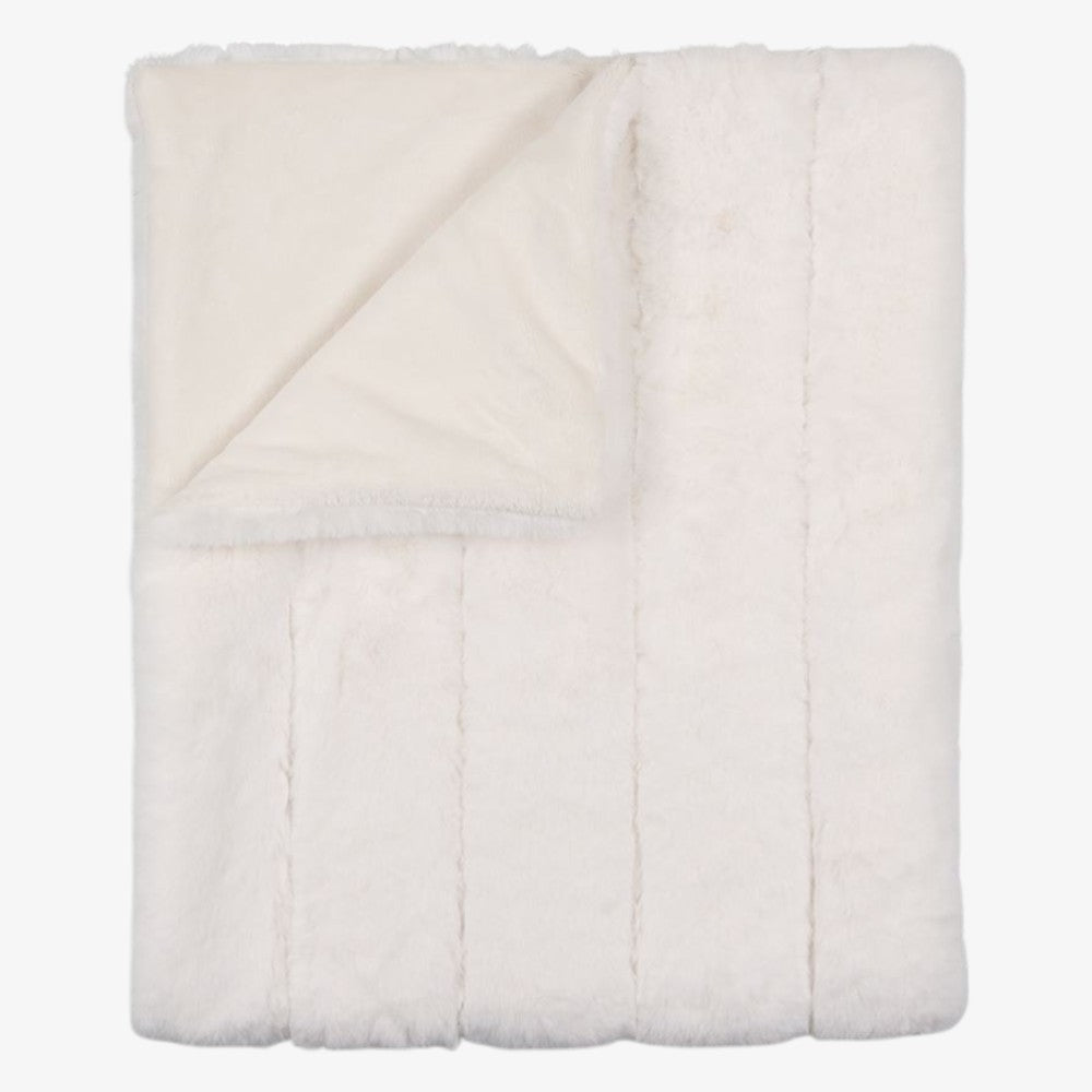 FLUFF FUR BLANKET - Cream