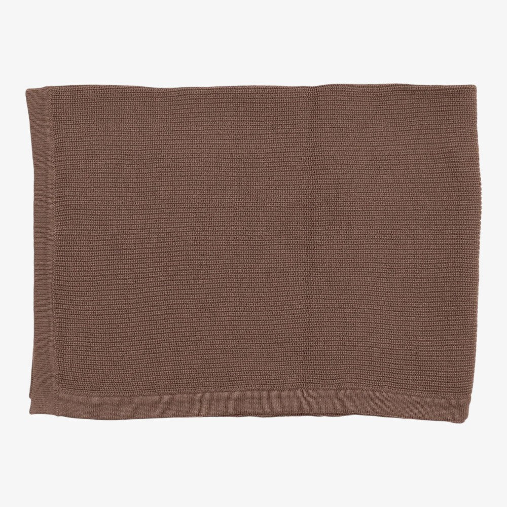 Bee & Dee Knit Blanket - Coffee