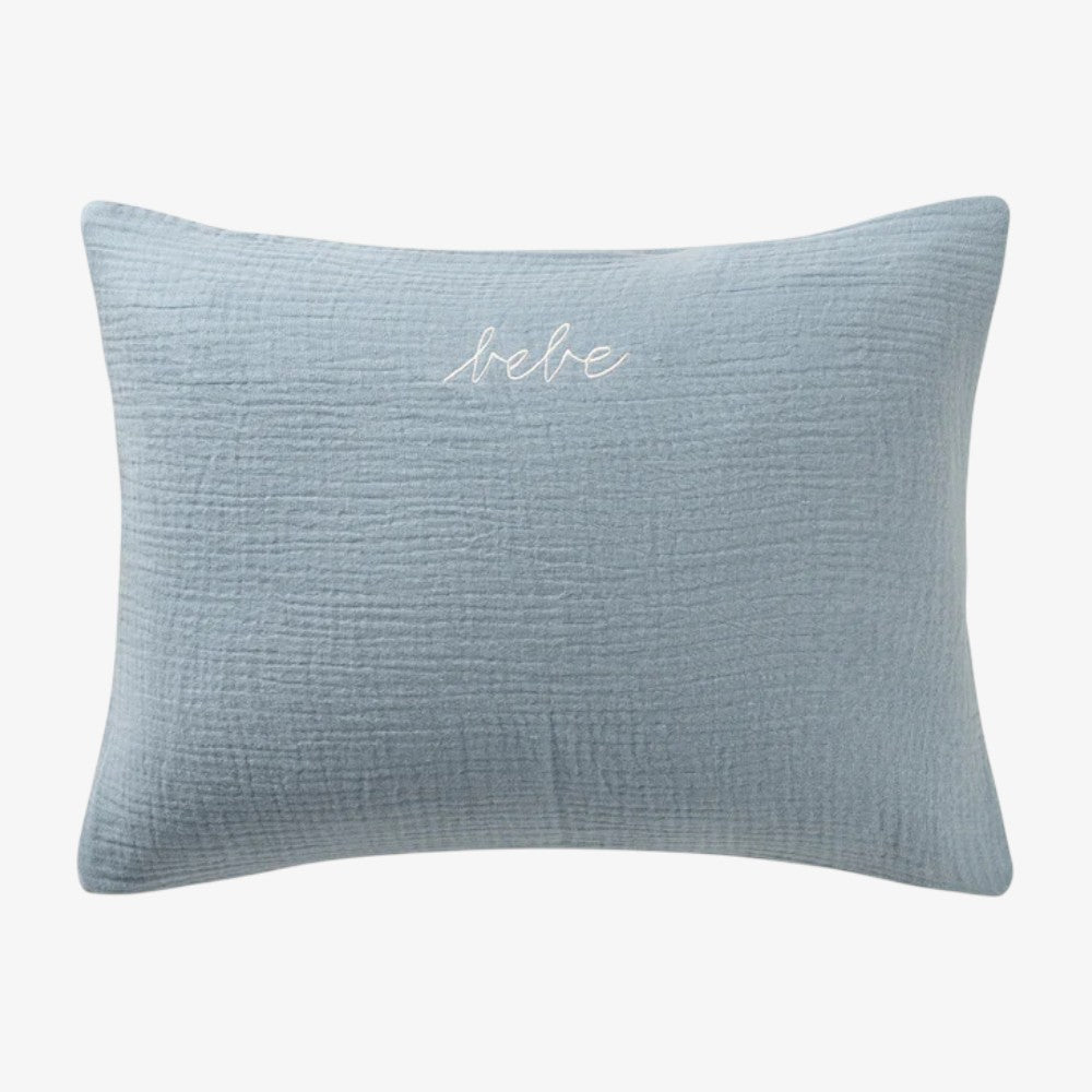Gauze Linen Sham - Blue