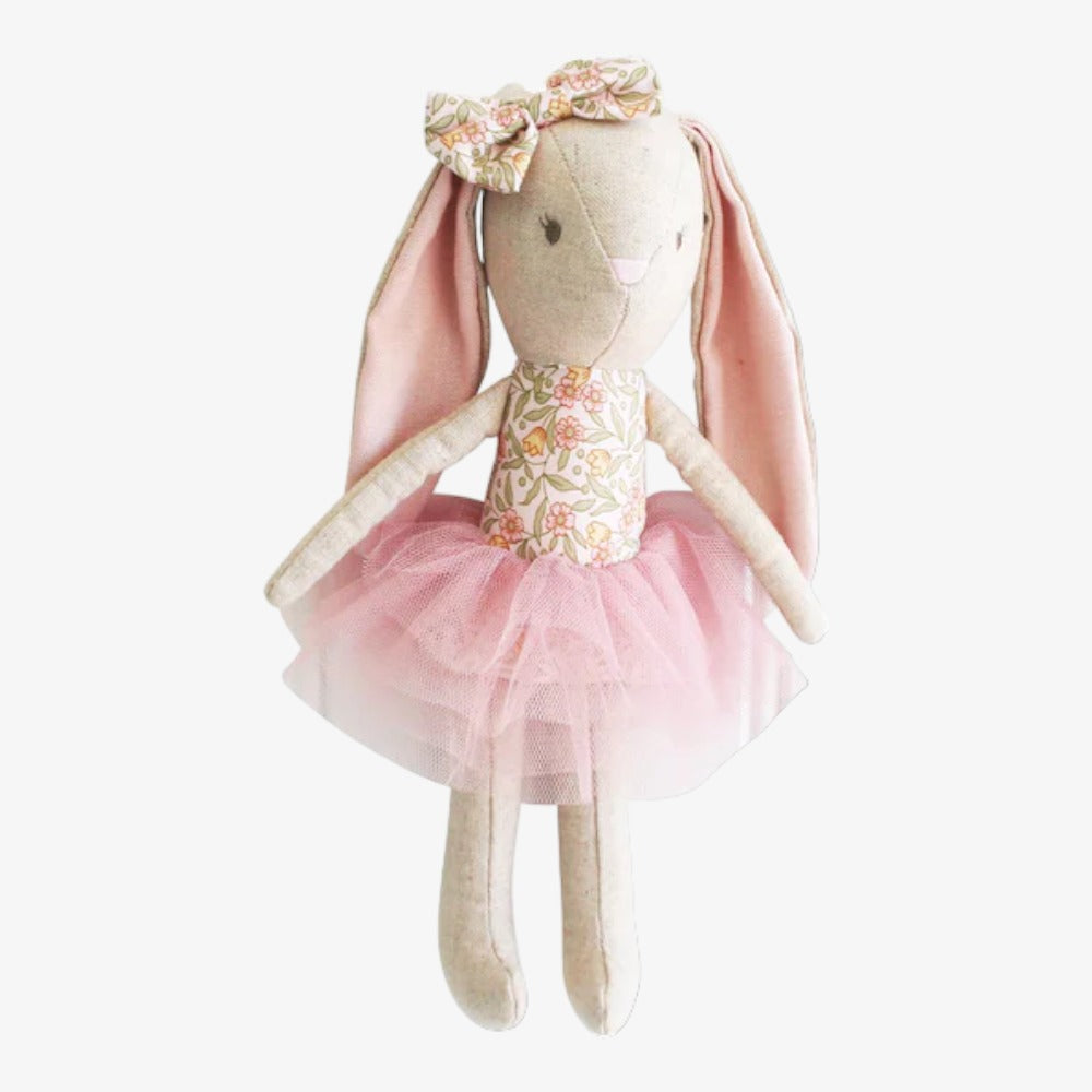 Alimrose Linen Baby Pearl Bunny - Lily Pink