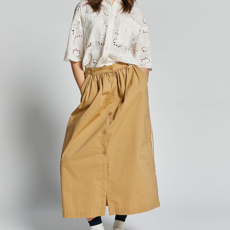 Valduchesse Midi Skirt - Cream
