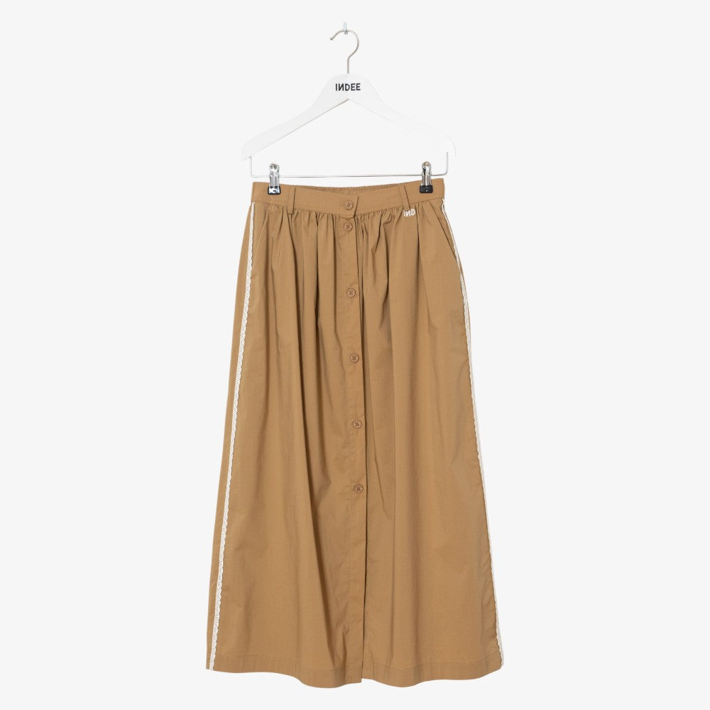 Valduchesse Midi Skirt - Cream