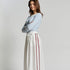Valduchesse Midi Skirt - White