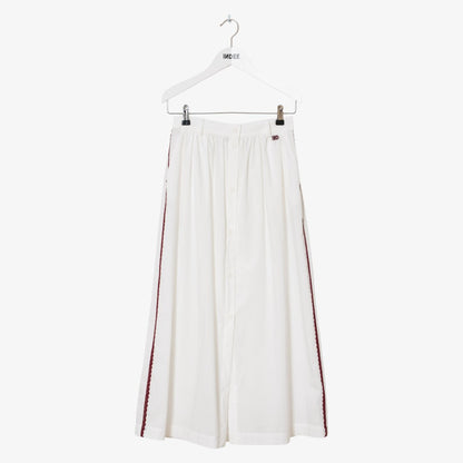 Valduchesse Midi Skirt - White