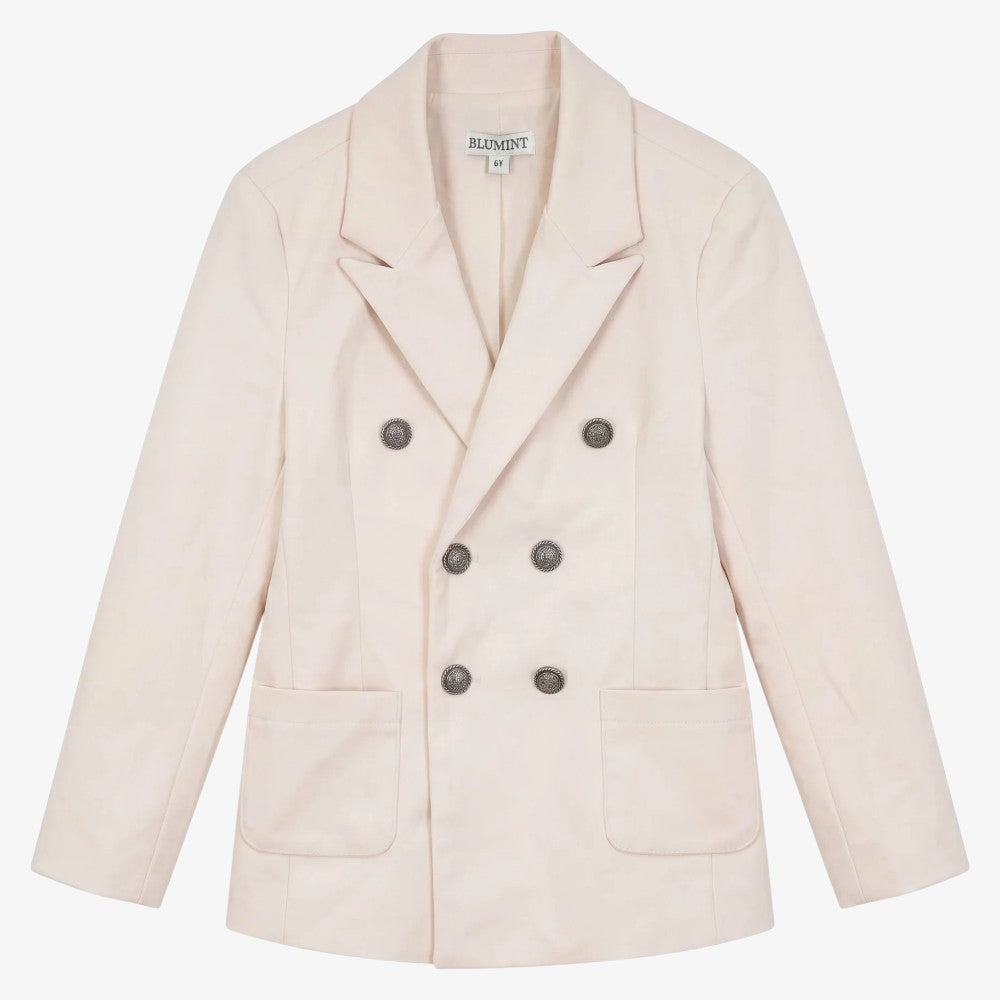 Velvet Blazer - Cream