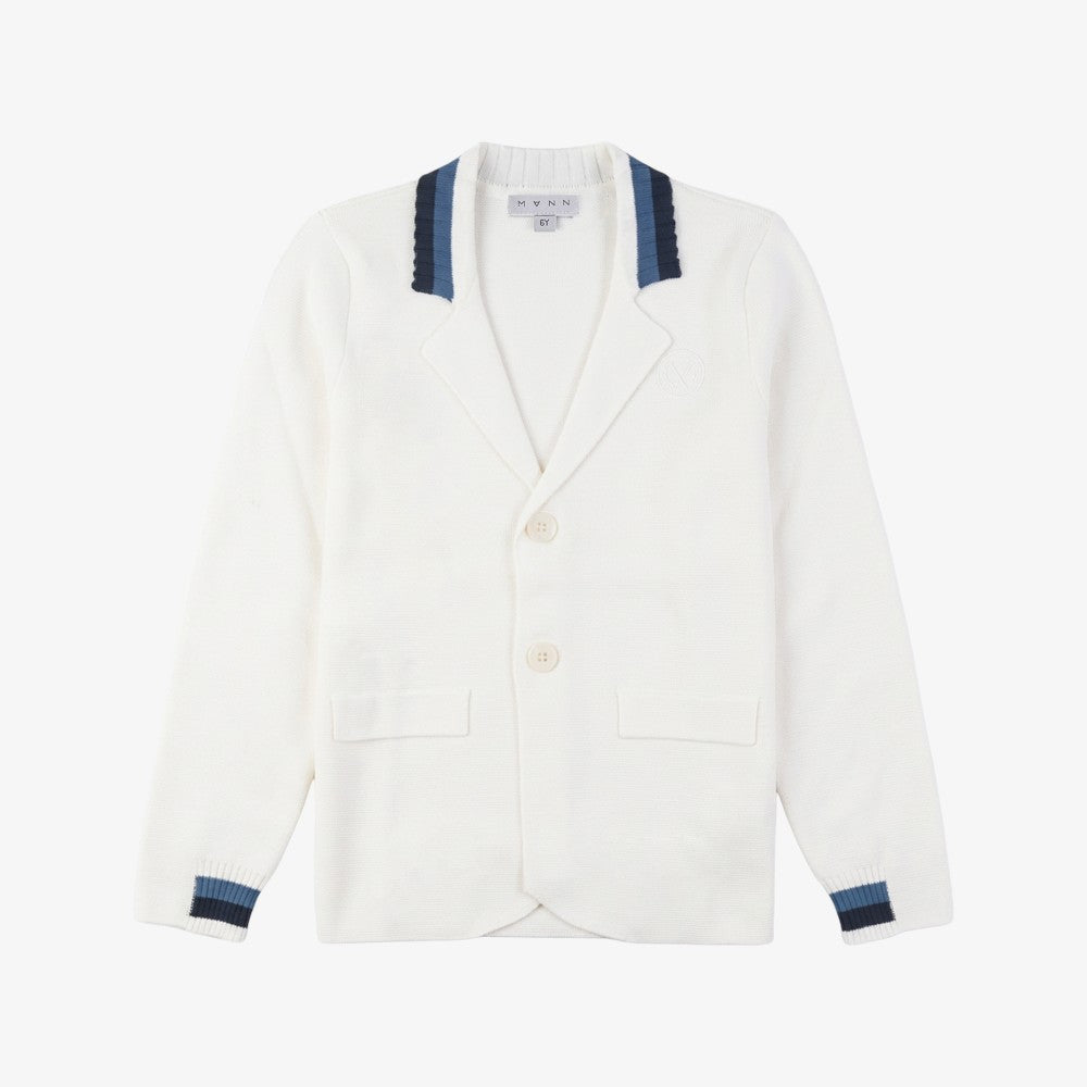 Knit Blazer - White