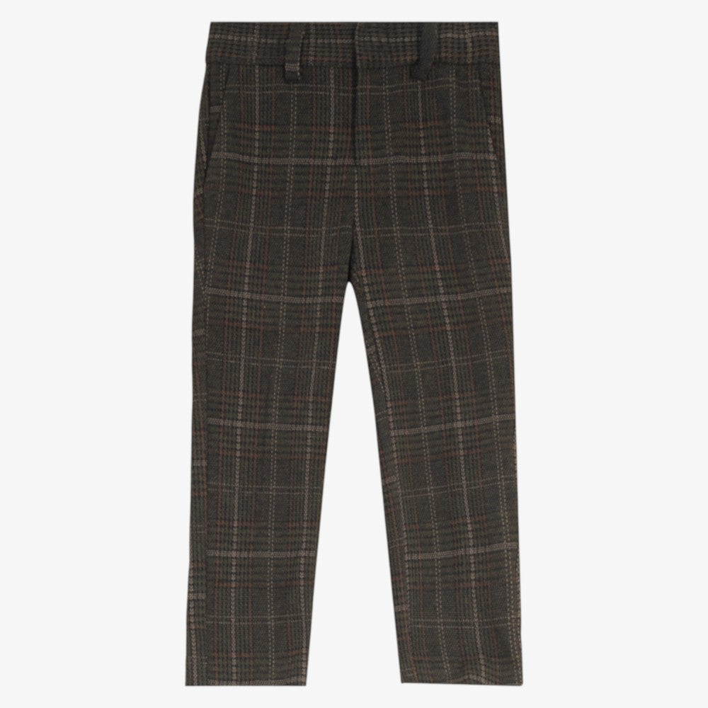 Long Pants - Olive Plaid