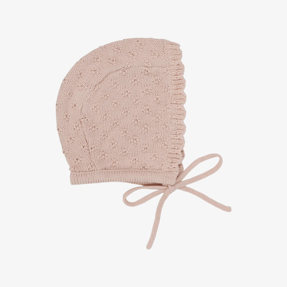 Vintage Knit Bonnet - Petal