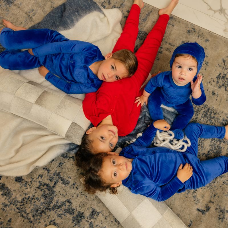 Embroidered Grandpa Pajamas - Red