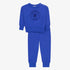 Stamped Sweat Top And Pants - Cobalt