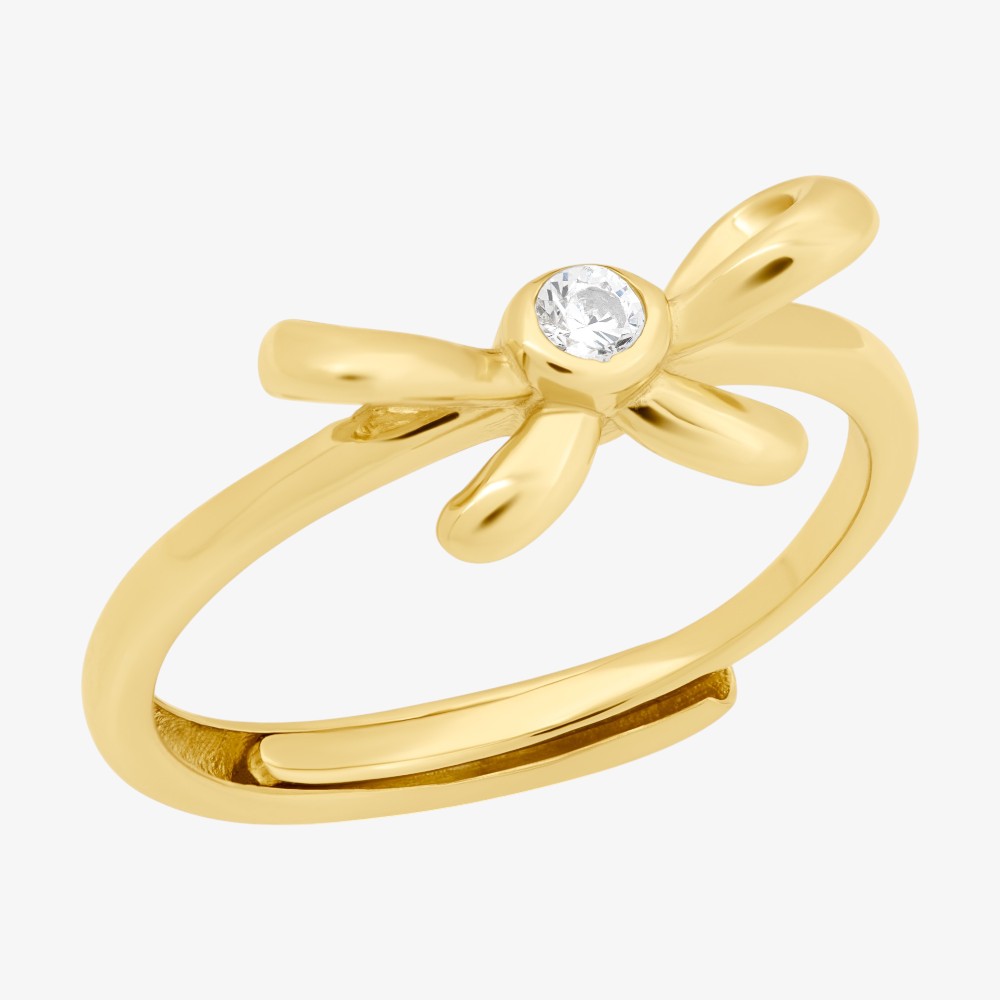 Bow Knot Ring - White