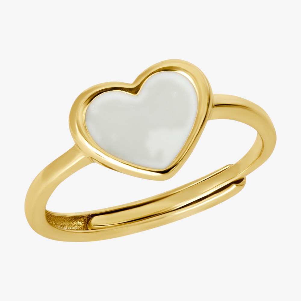 Heart Ring - White