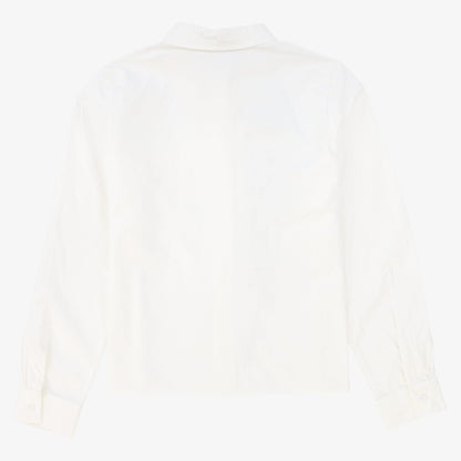 Flower Detail Blouse - White &amp; Black