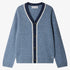 Garfield Cardigan - Blue Grey