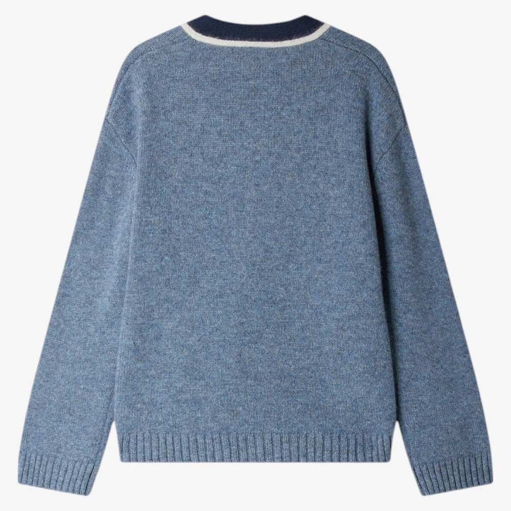 Garfield Cardigan - Blue Grey