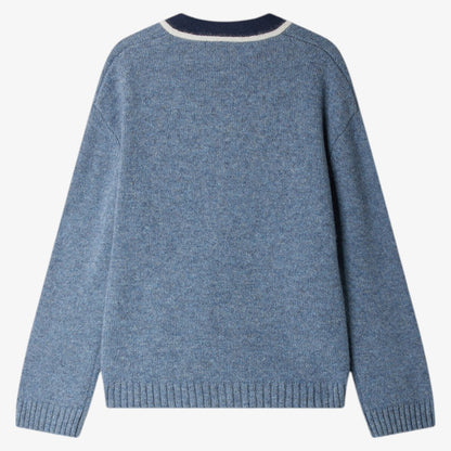 Garfield Cardigan - Blue Grey