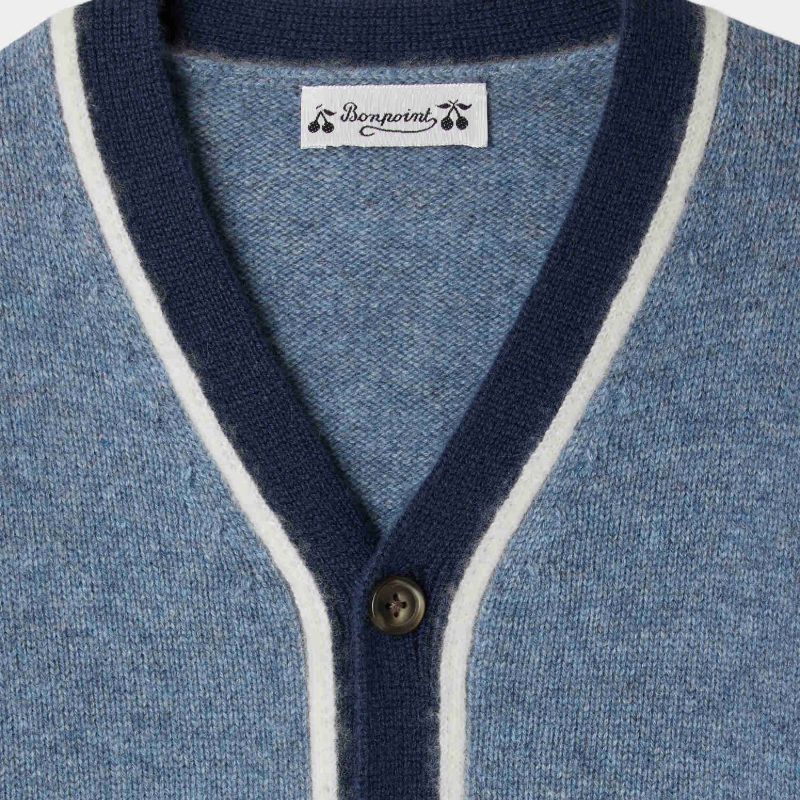 Garfield Cardigan - Blue Grey