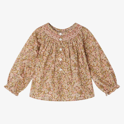 Smocked Blouse - Pink
