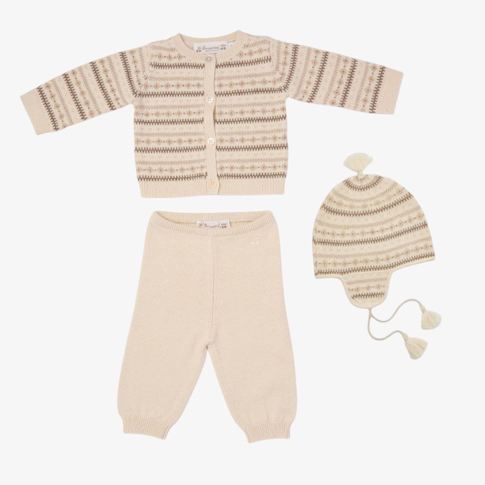 Grifin 3 Piece Knit Set - Natural