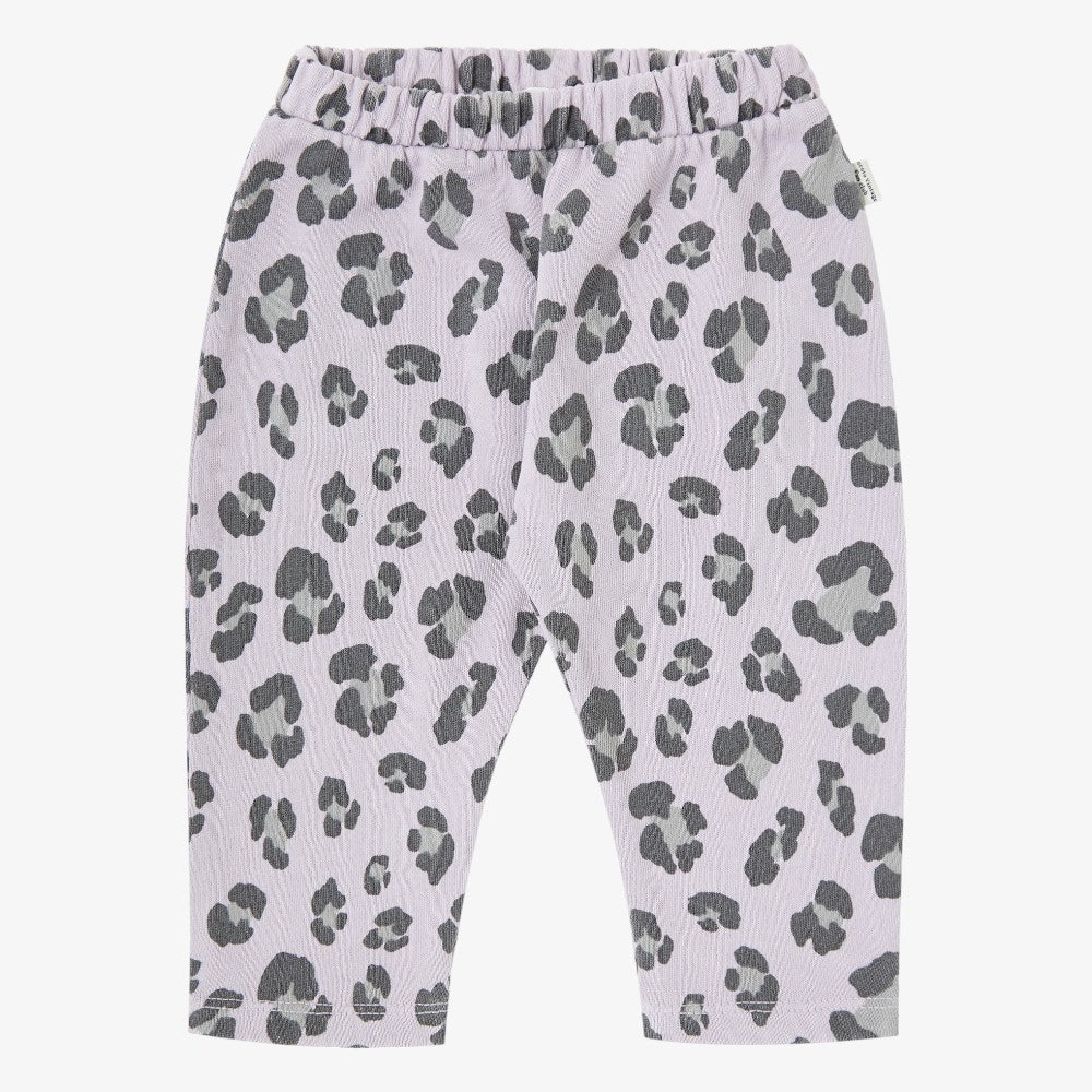 Animal Print Plush Pants - Purple