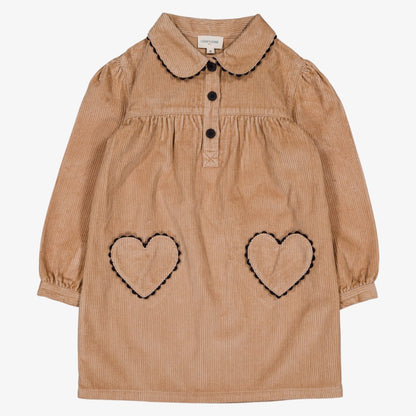 Belinda Dress - Beige Corduroy